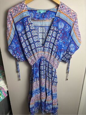 Melissa Odabash Printed Swim Coverup Large